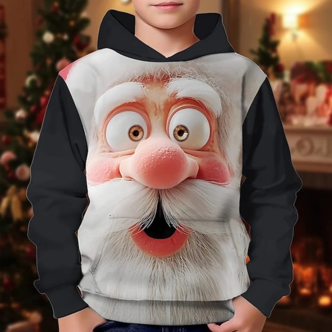 2026 Girl Clothes Christmas Hoodie Gingerbread 3D Print Long Sleeves Casual Pullover Casual Hoodies Children's Outdoor Clothes