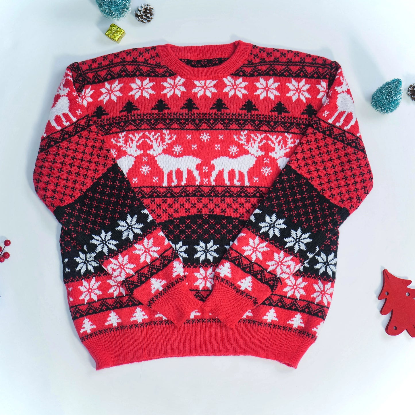 2026 New Women Men Kids Christmas Sweaters Casual Soft Jumpers Warm Thicken Matching Outfits Pullover Knitwear Xmas Family Look
