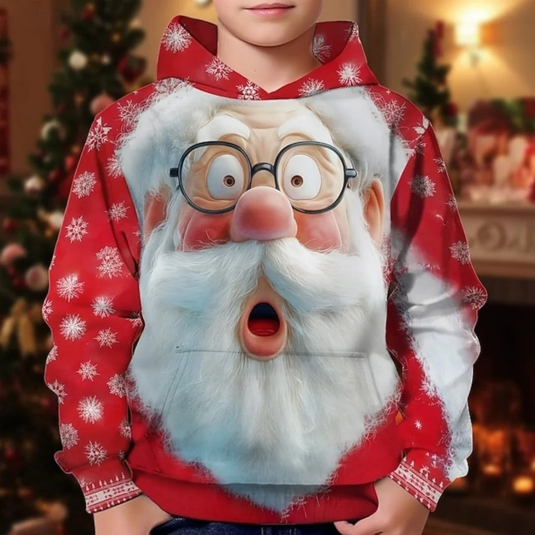 2026 Girl Clothes Christmas Hoodie Gingerbread 3D Print Long Sleeves Casual Pullover Casual Hoodies Children's Outdoor Clothes