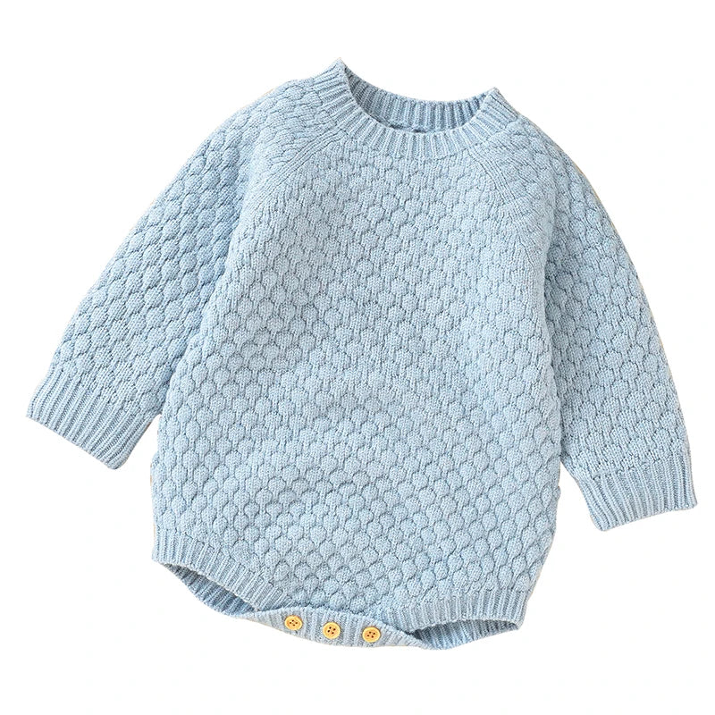 New Year Bodysuit New Christmas Knit Rompers Knit Scarf Deer Autumn Baby Boys Girls Rompers Long Sleeve Newborn Infant Jumpsuit