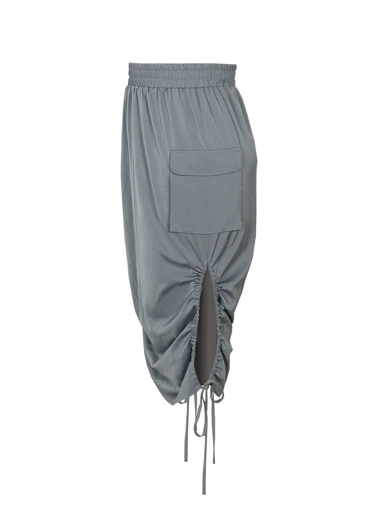 Plus Size 2026 Summer New Women's Casual Half Skirt Pure Colour Knitted Half Skirt Mature Sexy Wearable