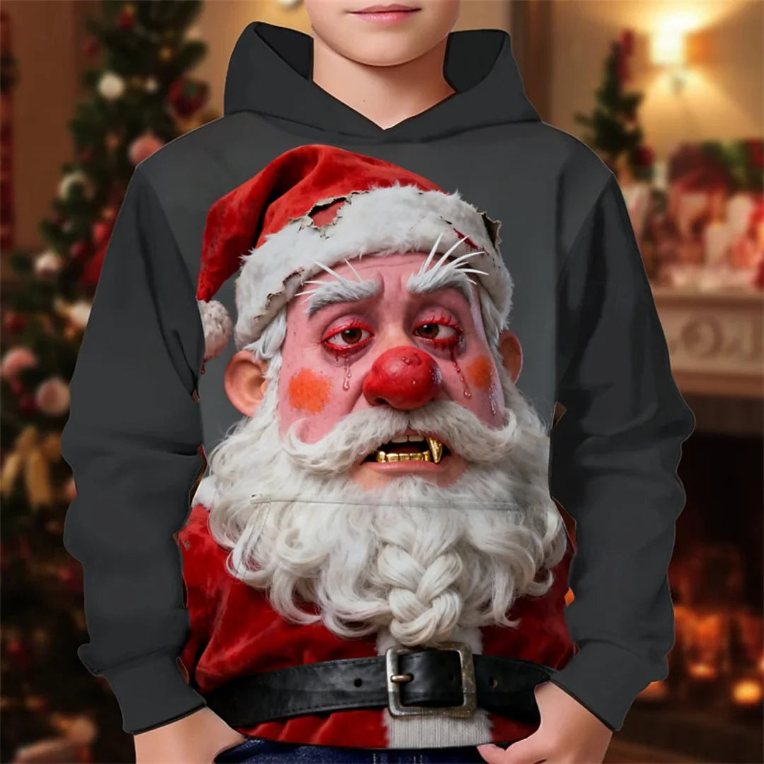 2026 Girl Clothes Christmas Hoodie Gingerbread 3D Print Long Sleeves Casual Pullover Casual Hoodies Children's Outdoor Clothes