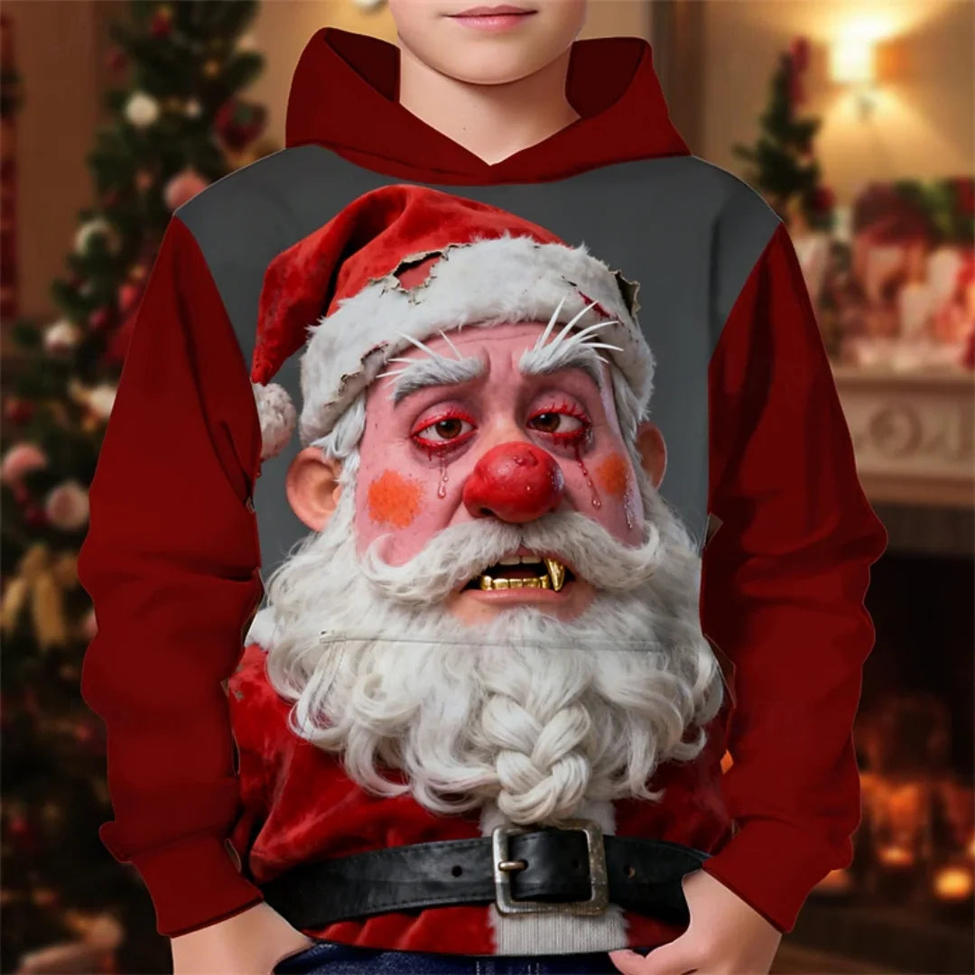 2026 Girl Clothes Christmas Hoodie Gingerbread 3D Print Long Sleeves Casual Pullover Casual Hoodies Children's Outdoor Clothes