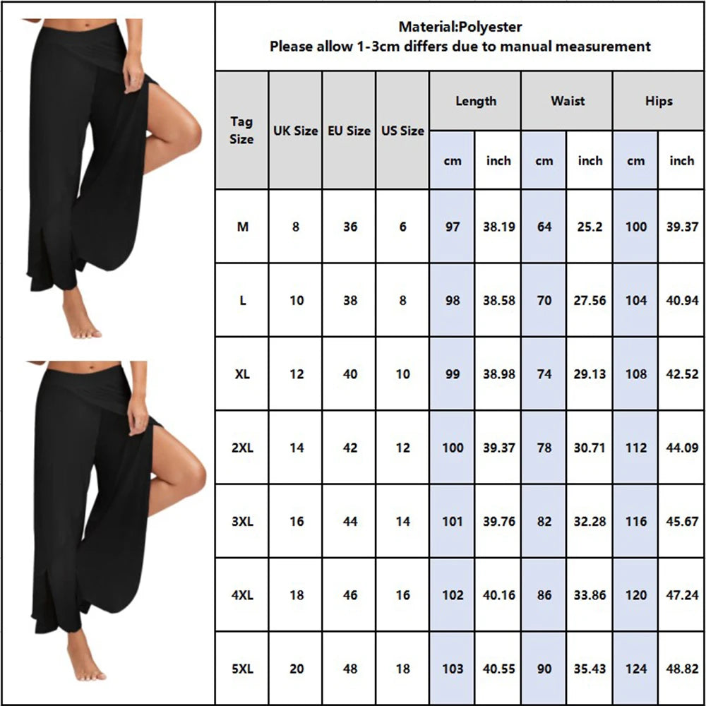 L-5XL Plus Size Loose Wide Leg Trousers for Women's Autumn Winter Large Size Casual Pants Oversized Female Clothing