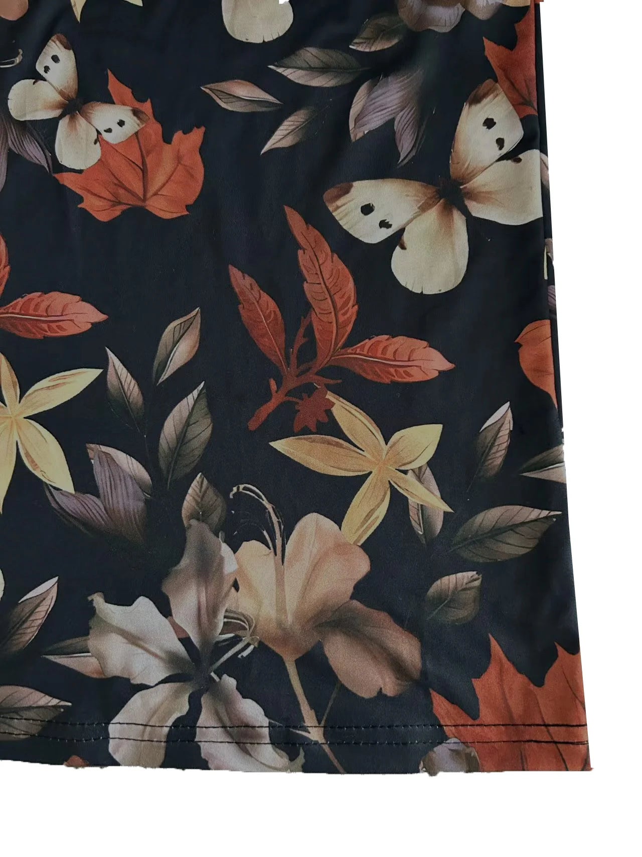 Plus Size Europe and the United States cross-border Spring and Autumn  new full-body printed crewneck long-sleeved top