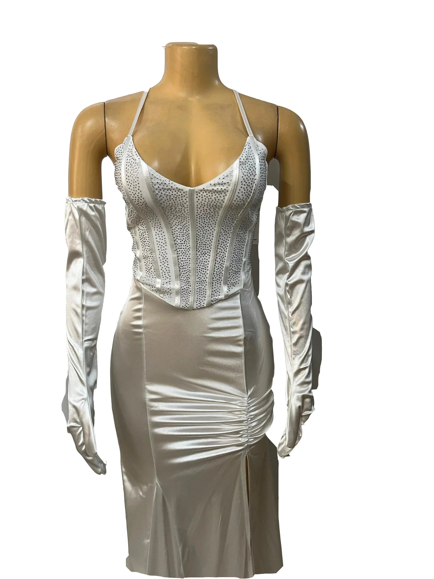 Long Dress Women Sexy Dresses Gown Sling Sleeveless Vestidos Halter Elegant Y2k Party Club Night Evening Sequin High Waist