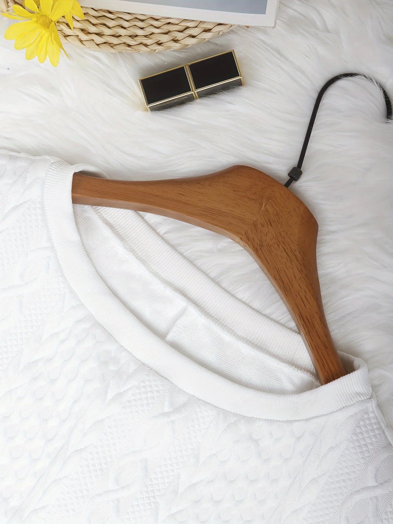 Plus Size Women's Cozy Chunky Knit Sweater Black Cable Knit Design Loose Fit