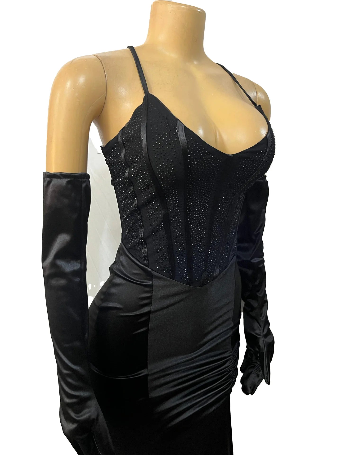 Long Dress Women Sexy Dresses Gown Sling Sleeveless Vestidos Halter Elegant Y2k Party Club Night Evening Sequin High Waist