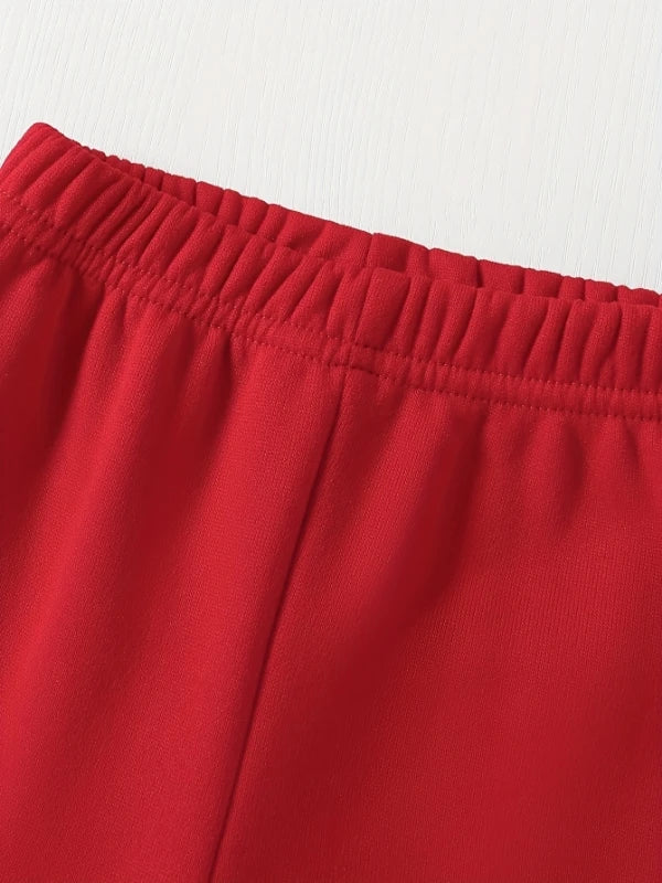 Newborn Baby Boy Autumn Winter Hooded Fleece Sweatshirt Casual Fashion Sporty Long Pants Set for Infants