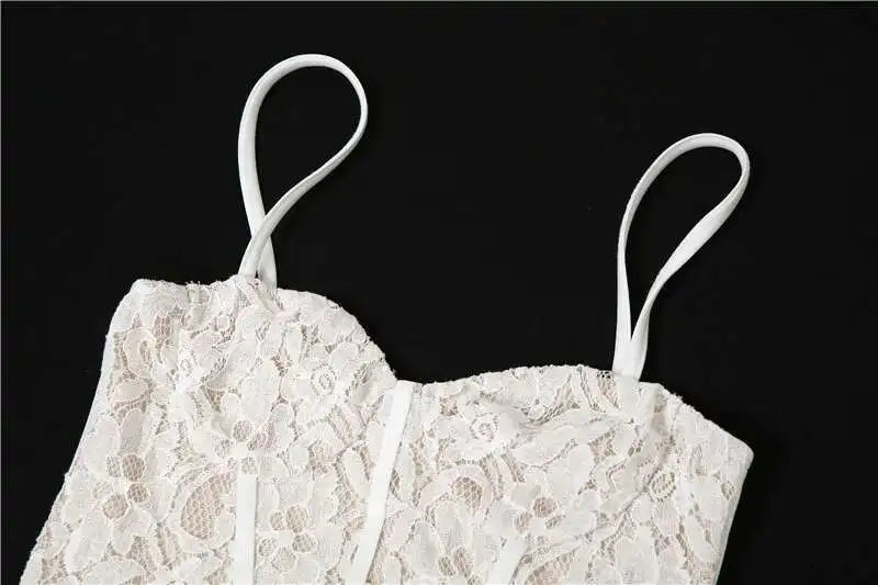 Townlike Ruffles Lace Patchwork Elegant Long Maxi Dress Women Spaghetti Strap 2026 Summer Dress Nightclub Sexy Party Dresses