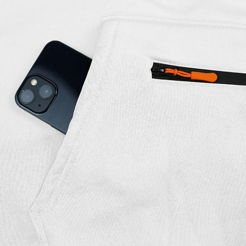 2026 Autumn and Winter Printed New Men's  Multi Pocket 2-piece Set