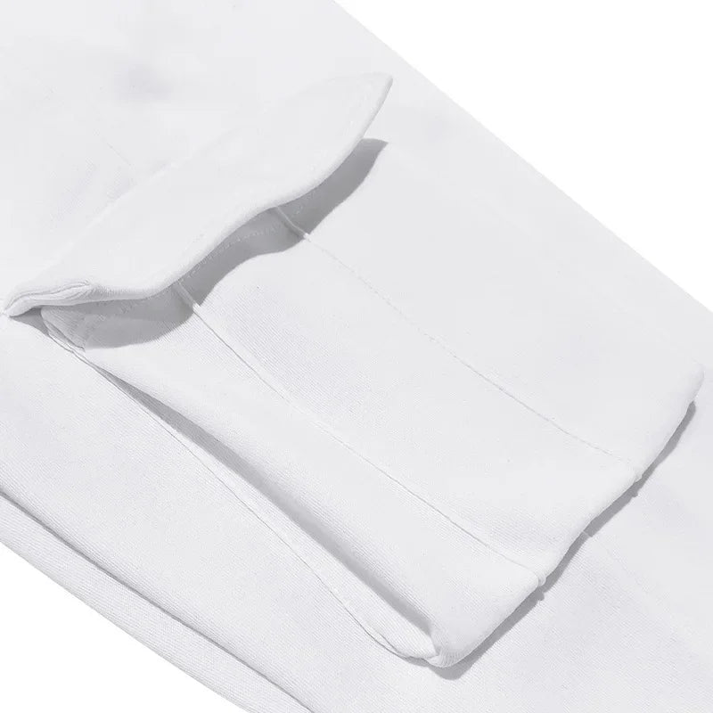 2026 Autumn and Winter Printed New Men's  Multi Pocket 2-piece Set