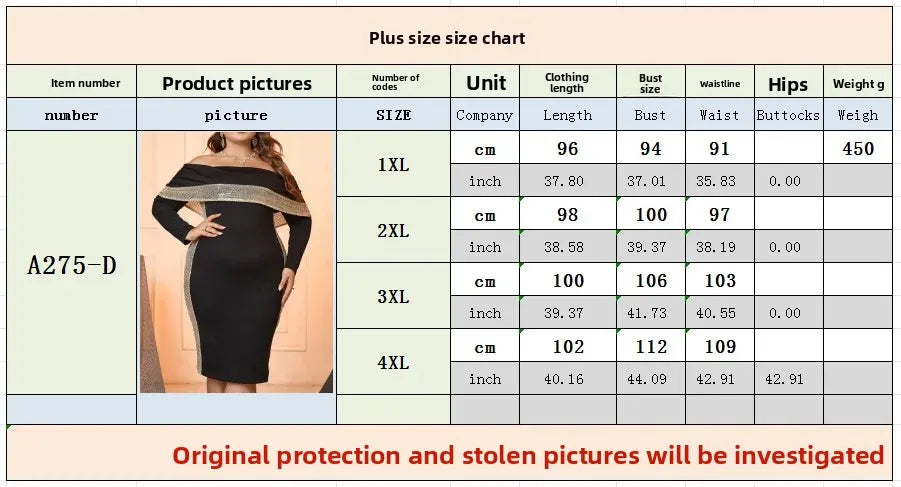 Plus Size Sexy Slim Fit Long Sleeve One Shoulder Glitter Dress for Women plus Size Fashionable Spring Summer Dress Polyester ...