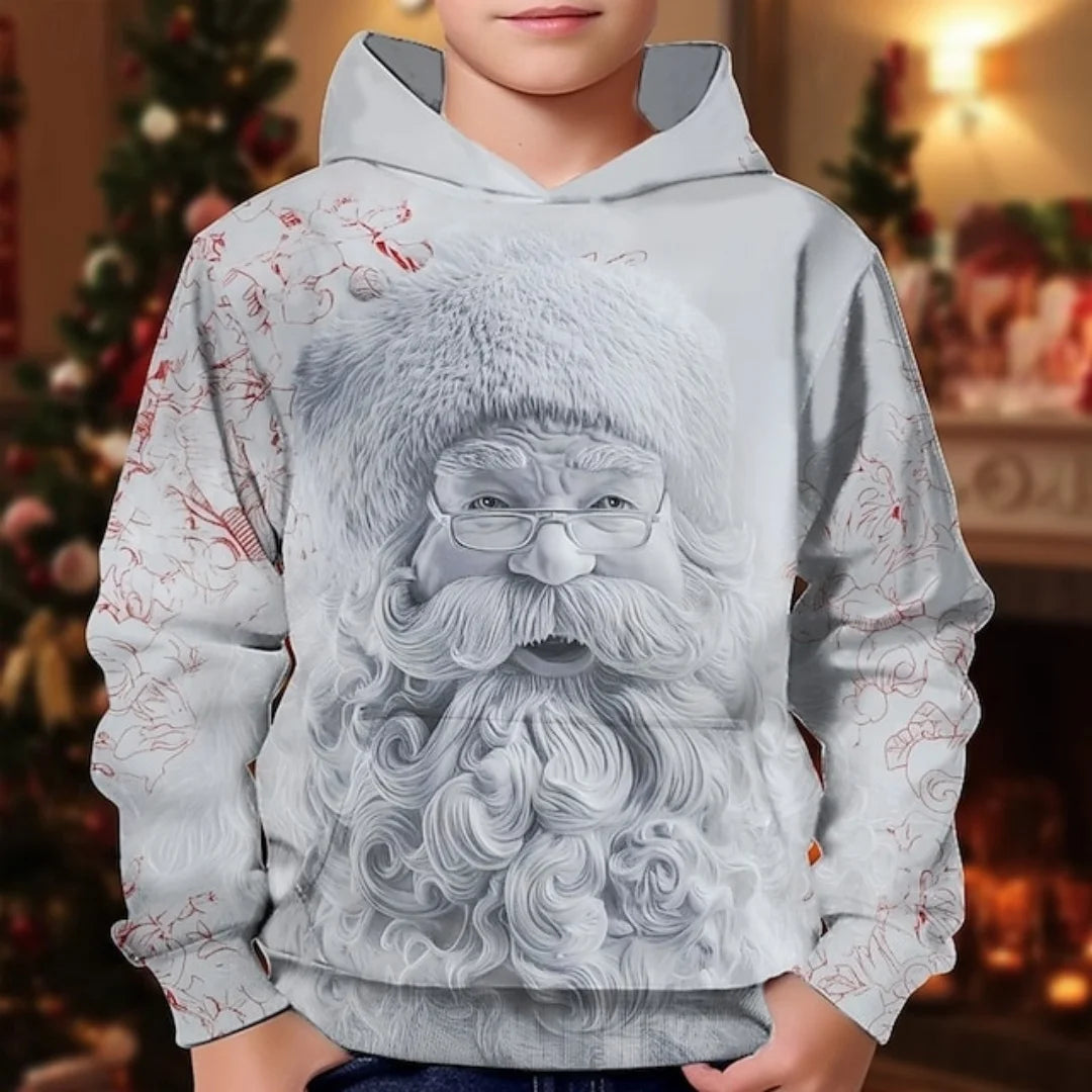 2026 Girl Clothes Christmas Hoodie Gingerbread 3D Print Long Sleeves Casual Pullover Casual Hoodies Children's Outdoor Clothes