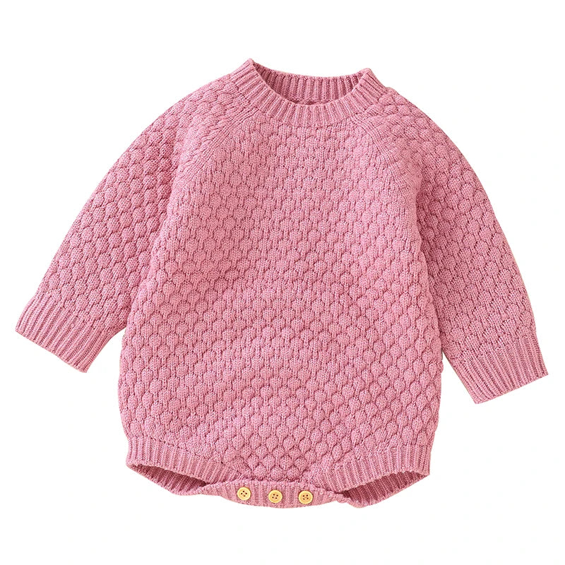 New Year Bodysuit New Christmas Knit Rompers Knit Scarf Deer Autumn Baby Boys Girls Rompers Long Sleeve Newborn Infant Jumpsuit